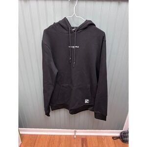 Karl Lagerfeld Paris Black Hoodie Sweatshirt Logo K/LAB Men's M